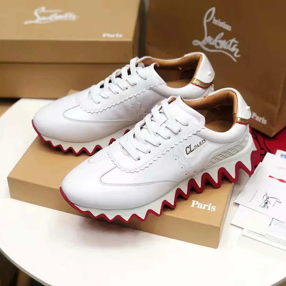 Christian Louboutin Loubishark Woman Flat for Women in White