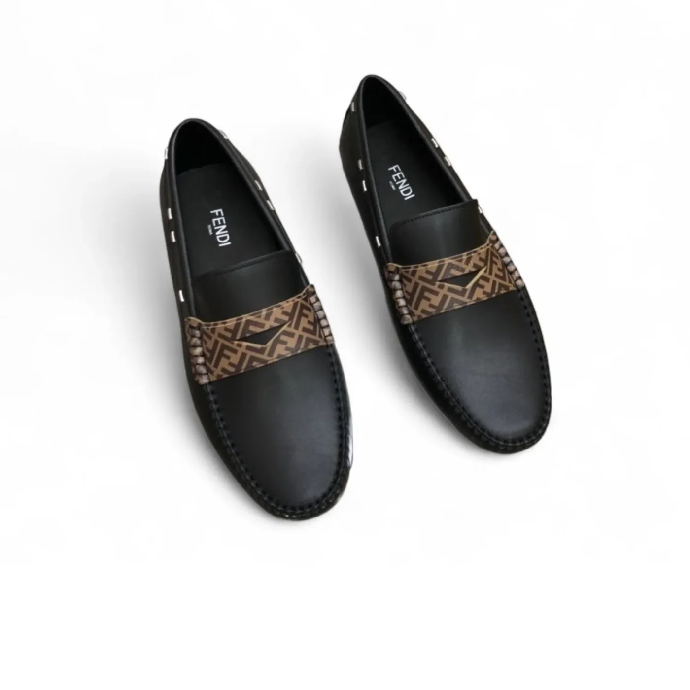 Fendi Force Black Loafers 7D1473