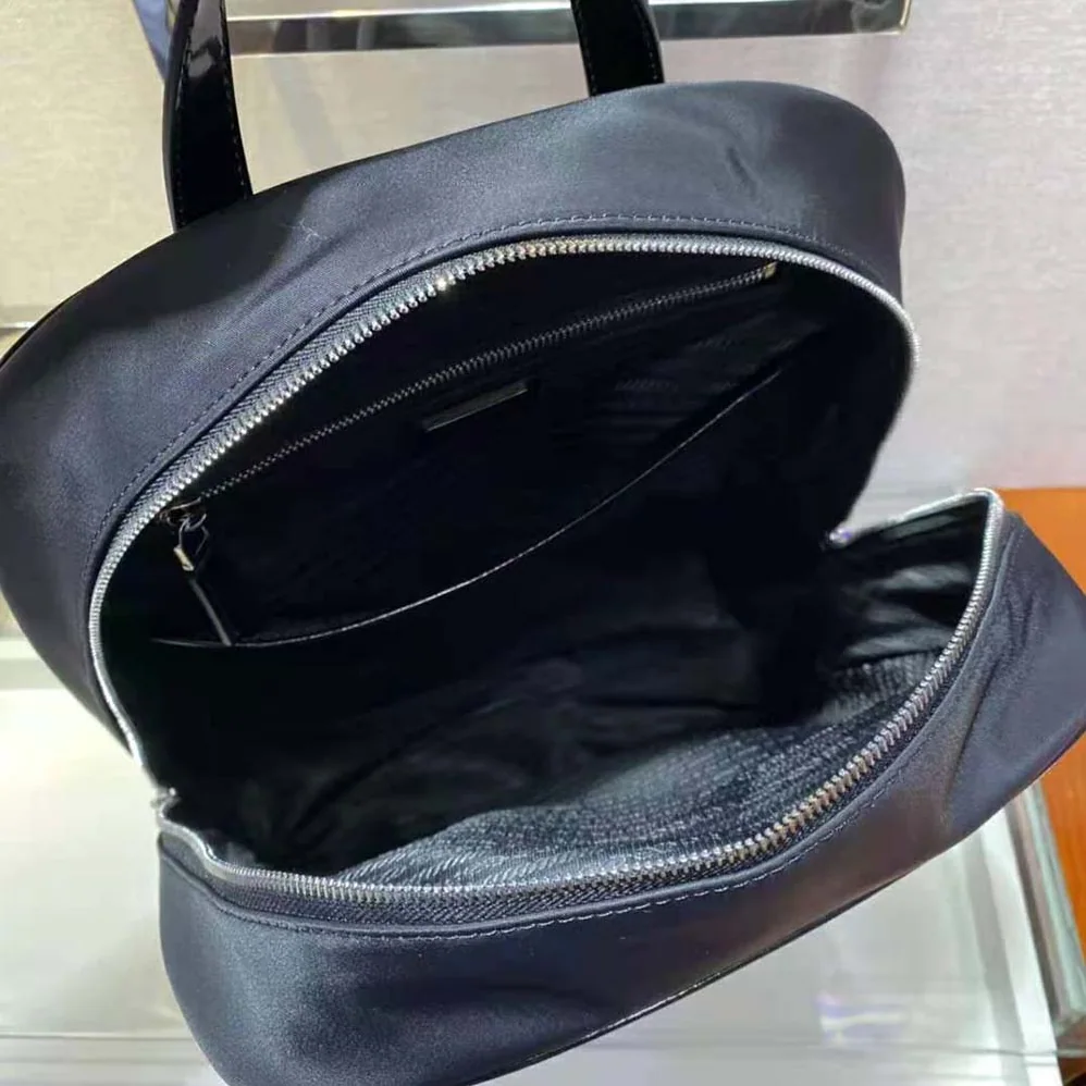 Prada Re-Nylon and Leather Backpack for Men in Black