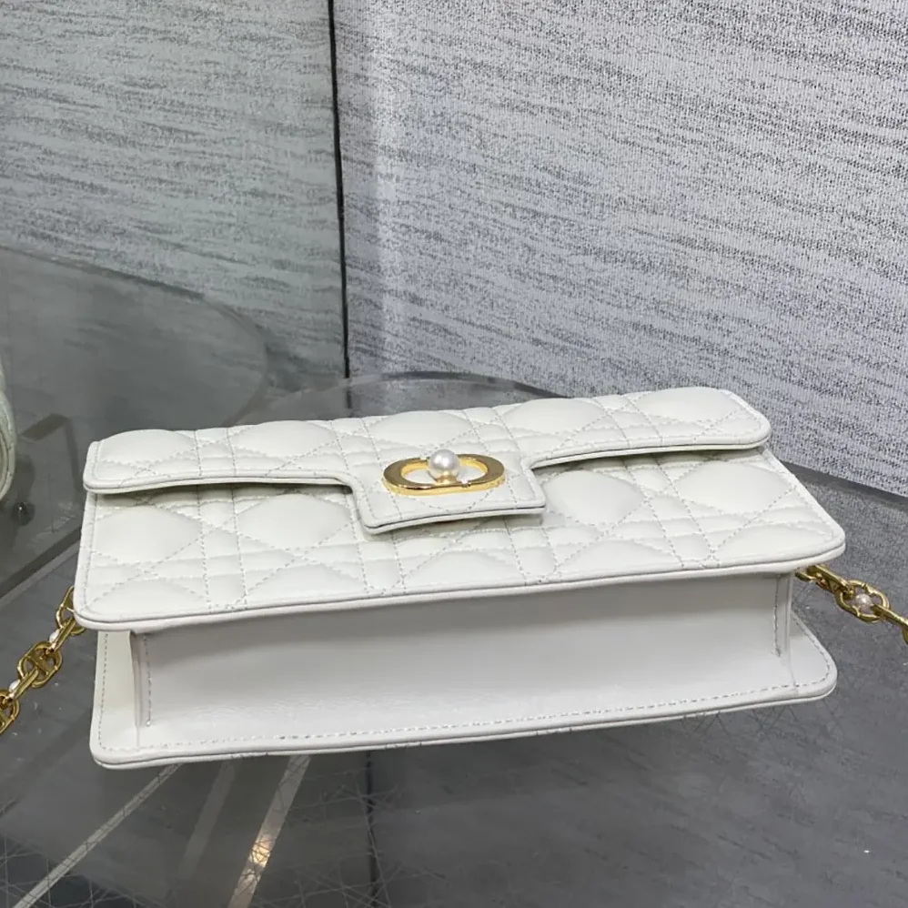 Dior Jolie Mini Bag Latte Cannage Lambskin for Women Dior Jolie Mini Bag Latte Cannage Lambskin for Women