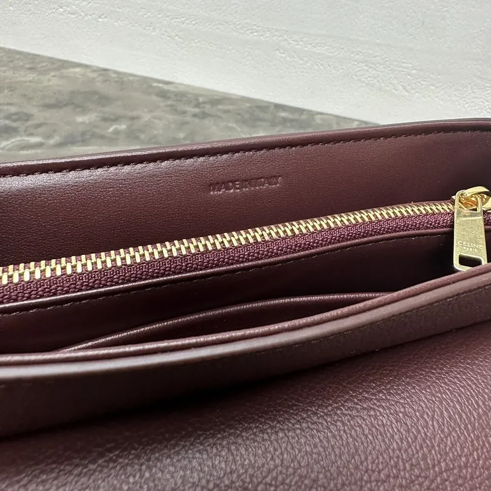 Celine Teen Nino Bag in Smooth Satinated Calfskin for Women in Burgundy Celine Teen Nino Bag in Smooth Satinated Calfskin for Women in Burgundy