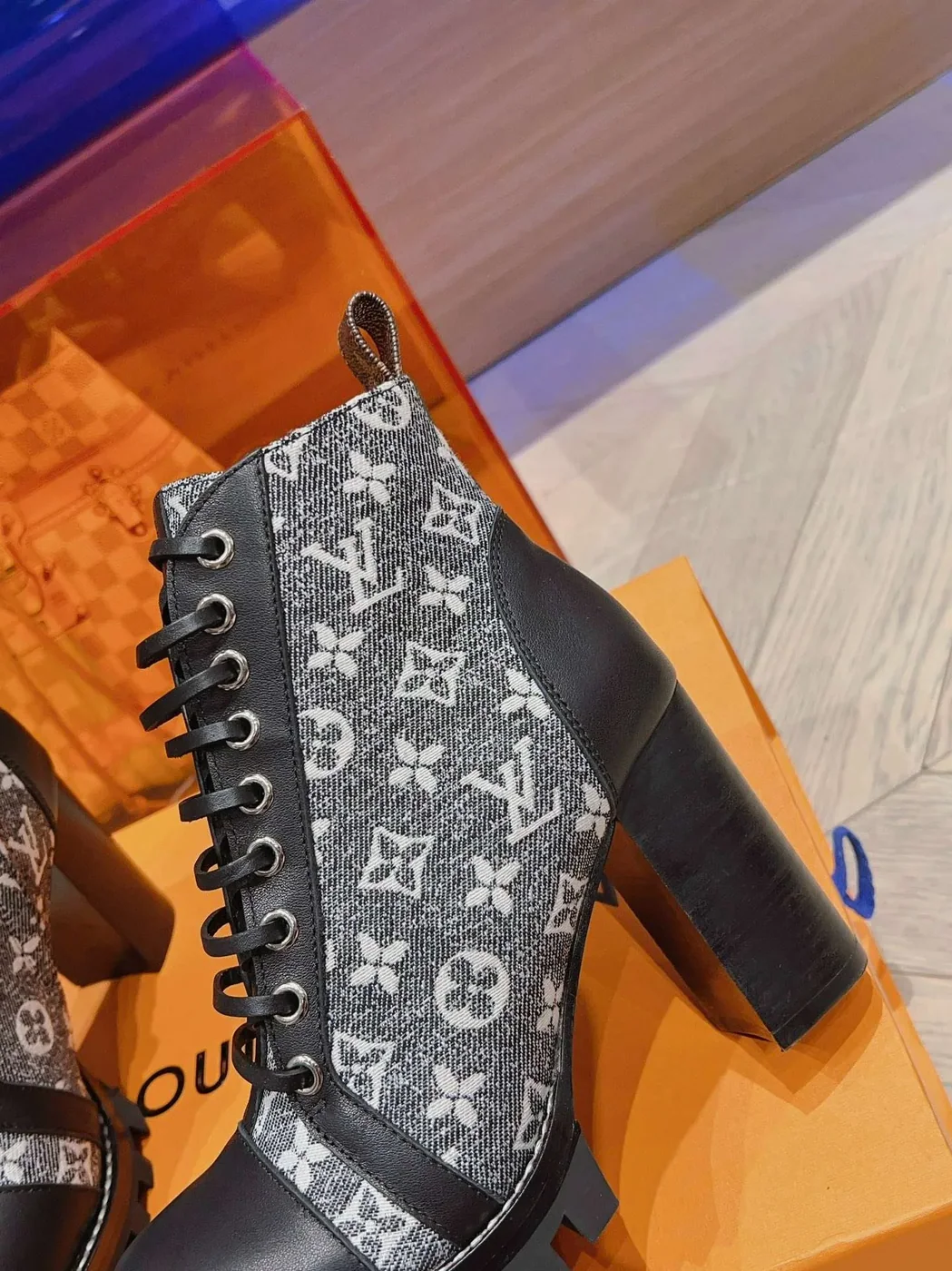 Louis Vuitton Moonlight Ankle Boots Black Louis Vuitton Moonlight Ankle Boots Black