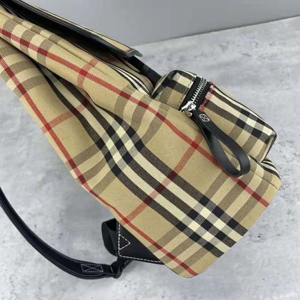 Burberry Vintage Check Cotton Backpack for Women Burberry Vintage Check Cotton Backpack for Women