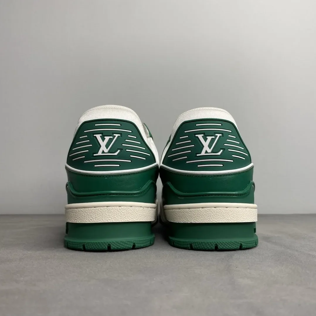 Louis Vuitton Trainer Sneaker Mix Of Materials White/Green Virgil Abloh LV 1A9VNK Louis Vuitton Trainer Sneaker Mix Of Materials White/Green Virgil Abloh LV 1A9VNK