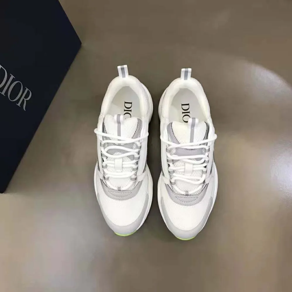 Dior B22 Sneaker White Technical Mesh and Smooth Calfskin for Men