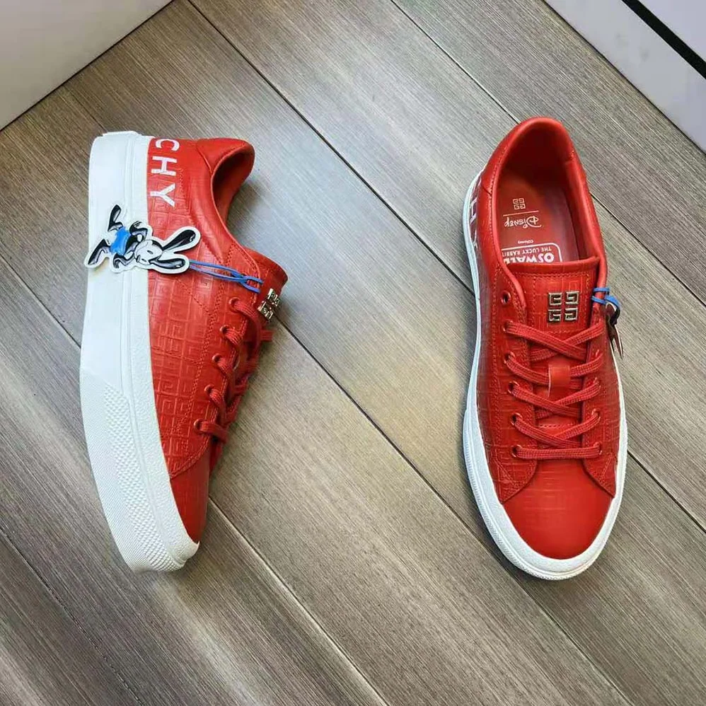 Givenchy Oswald City Sport Sneakers in Leather for Unisex in Red Givenchy Oswald City Sport Sneakers in Leather for Unisex in Red