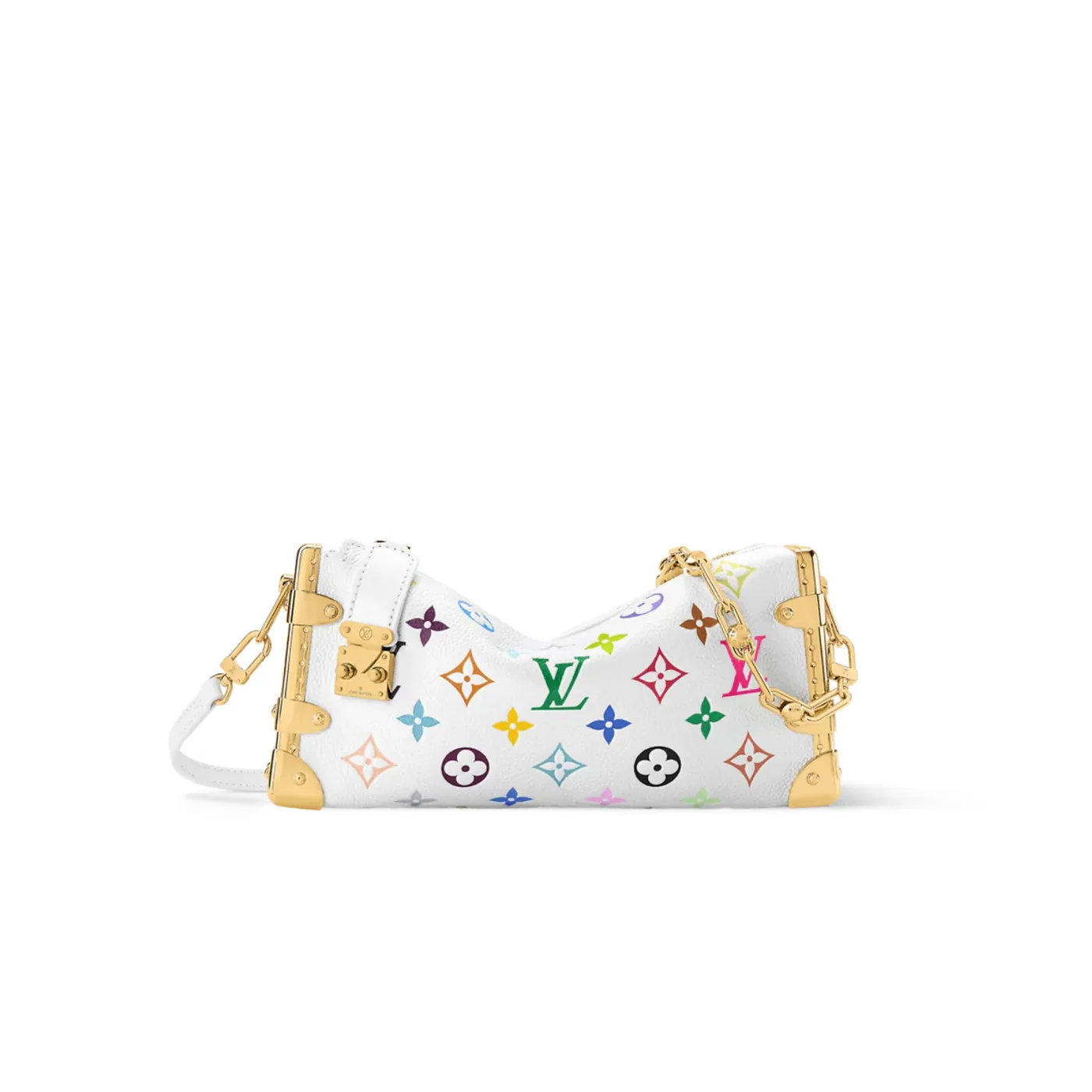 Louis Vuitton LV x TM Slim Trunk Crossbody Bag in Multicolored Gold Hardware