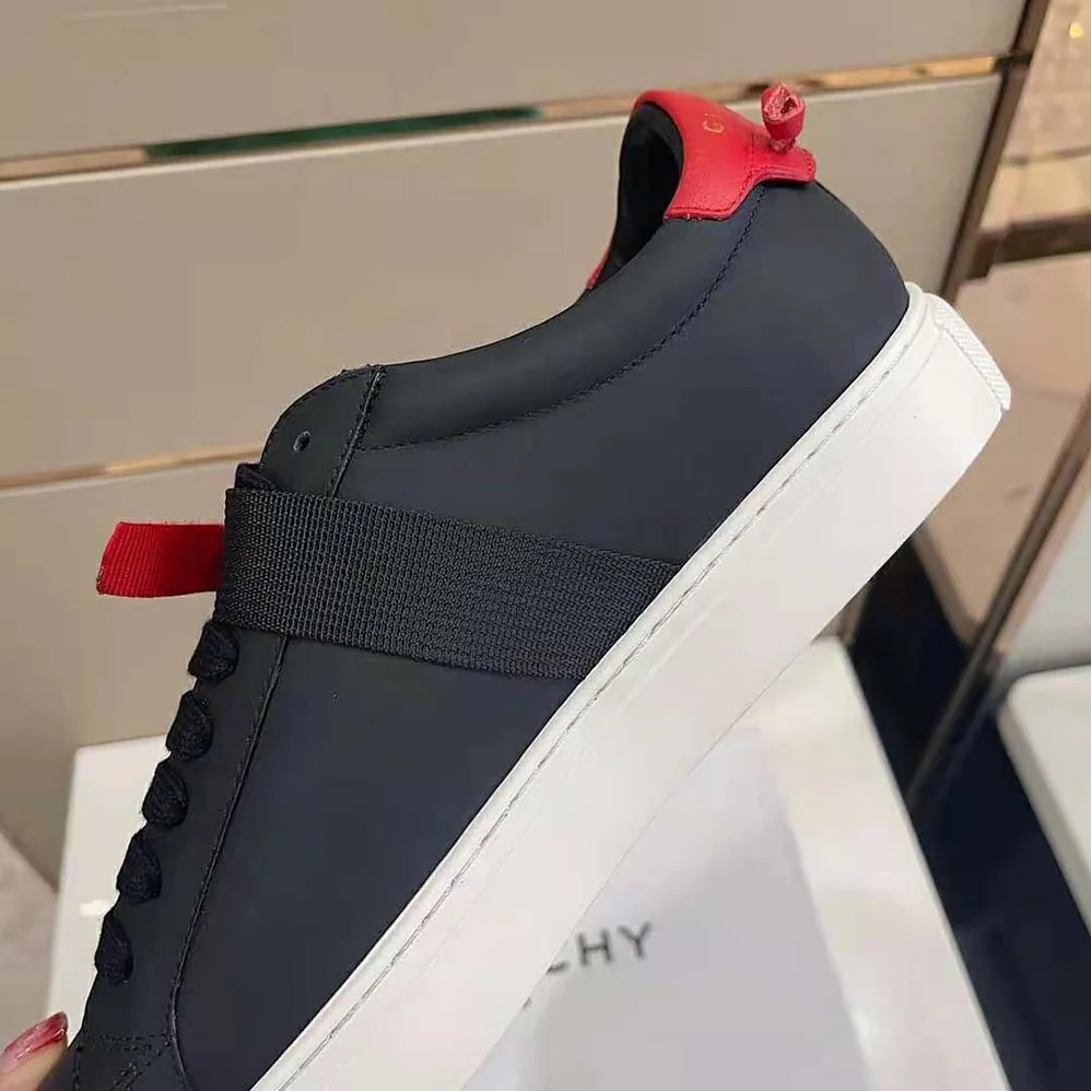 Givenchy Sneakers in Leather with Strap for Men in Black
