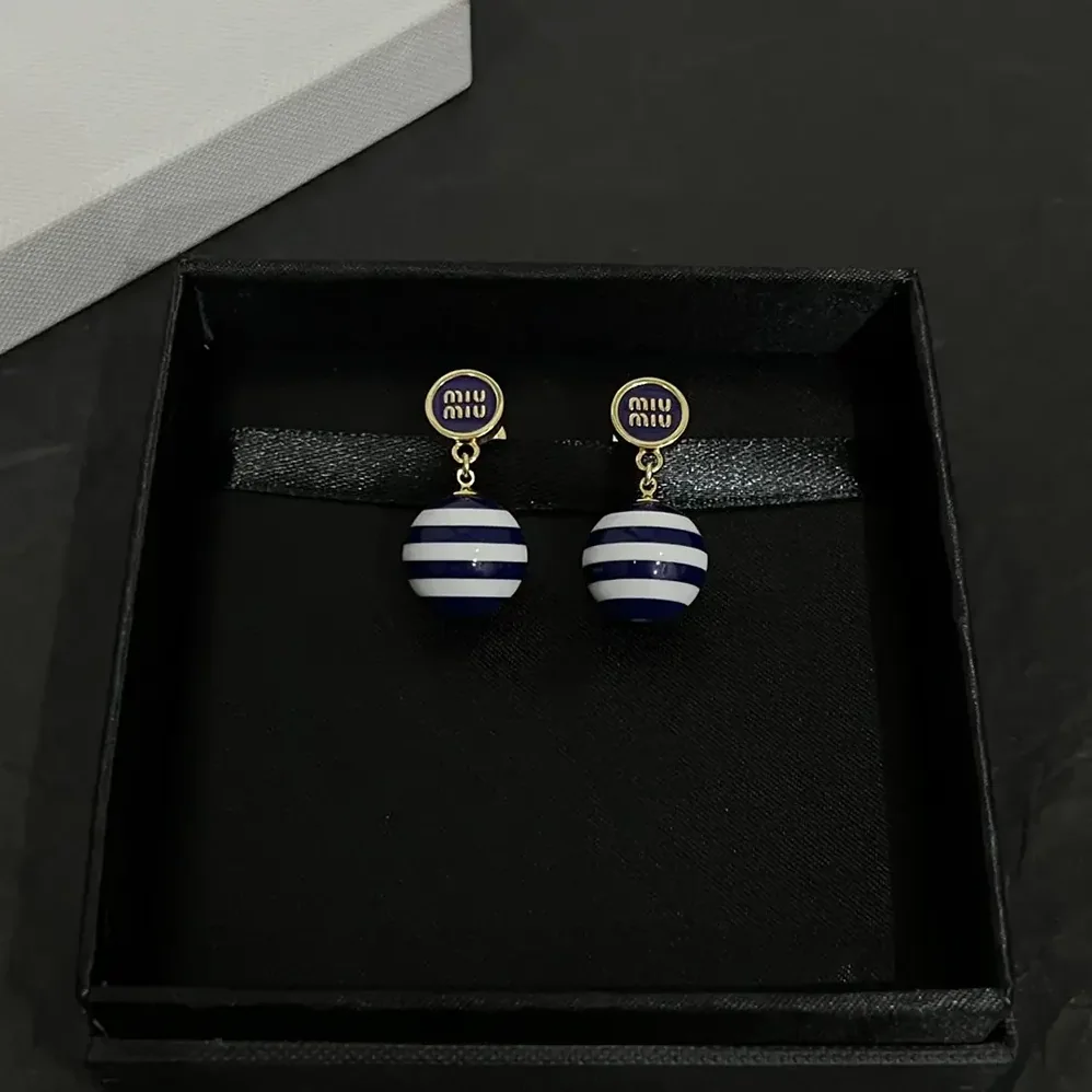 Miu Miu Metal and Pearl Earrings for Women