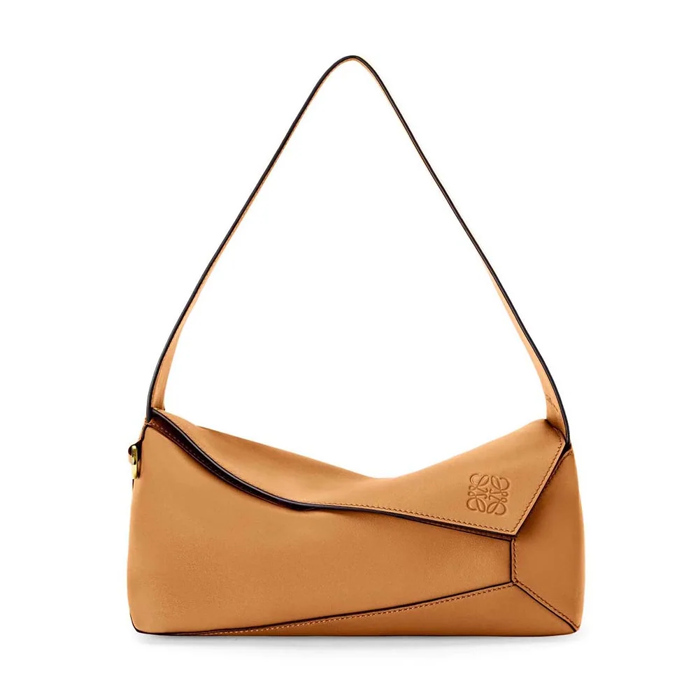 Loewe Puzzle Hobo Bag in Nappa Calfskin for Women in Brown Loewe Puzzle Hobo Bag in Nappa Calfskin for Women in Brown