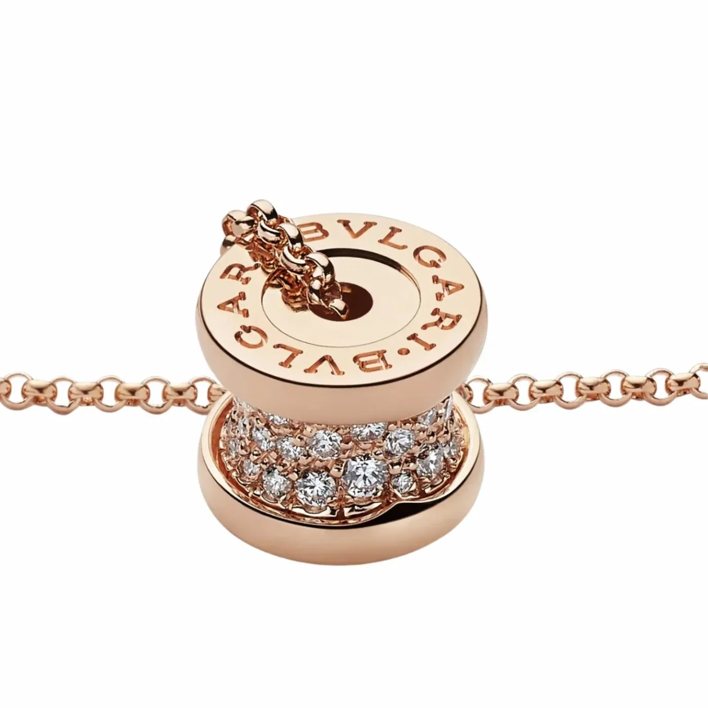 Bvlgari B.zero1 Necklace Rose Gold