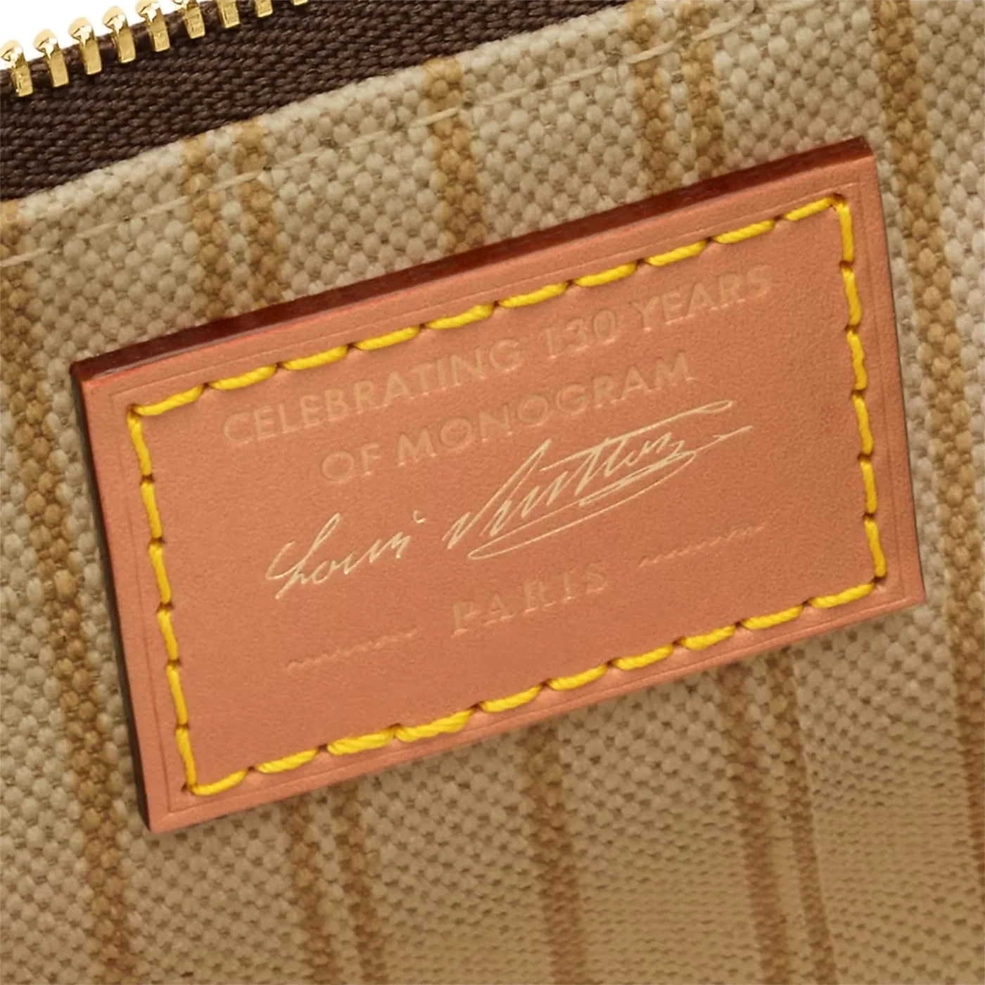 Louis Vuitton Pochette Accessoires Shoulder Bag / Brown Monogram Origine Ebene Gold Hardware