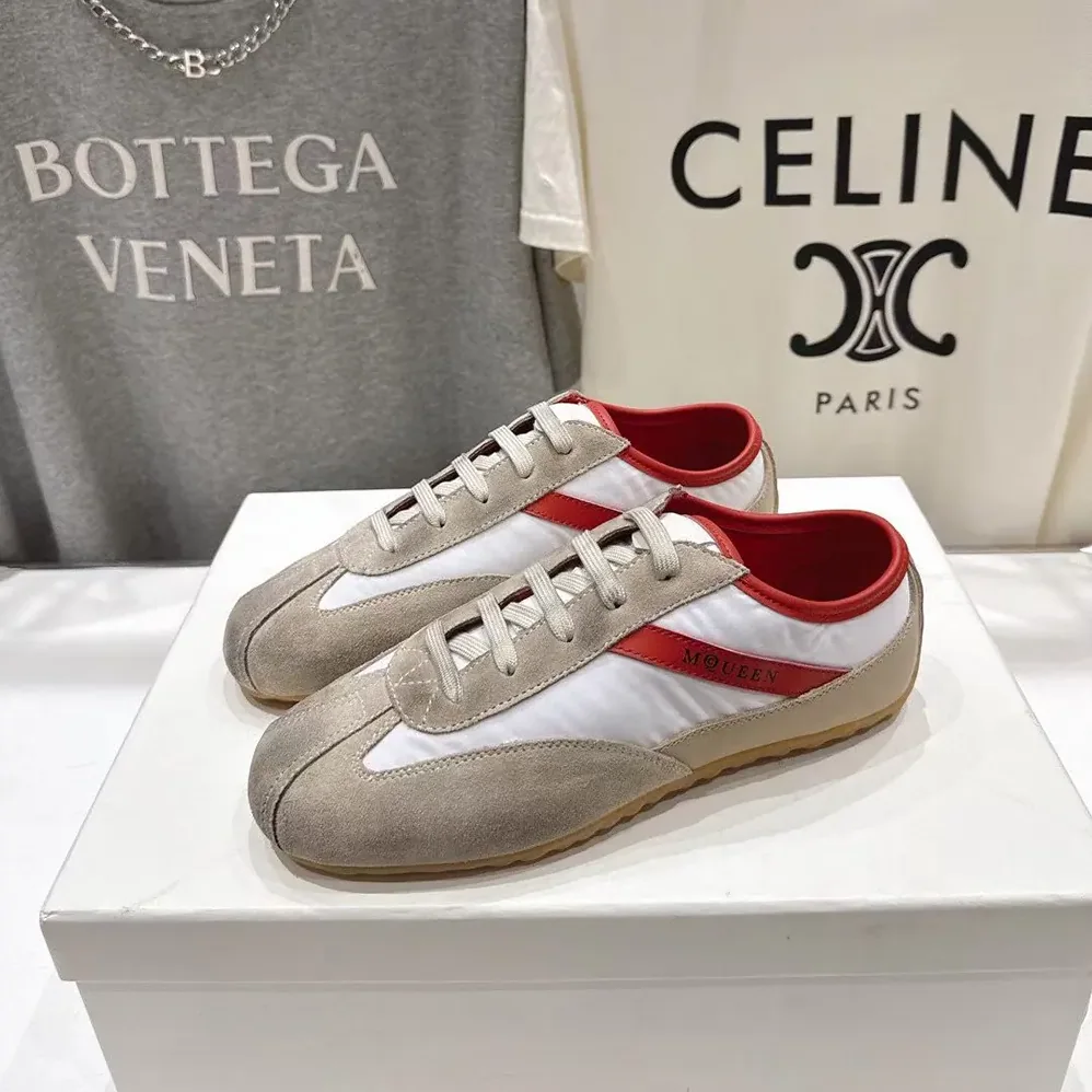 Alexander Mcqueen Boxe Sneaker in White for Unisex in Red