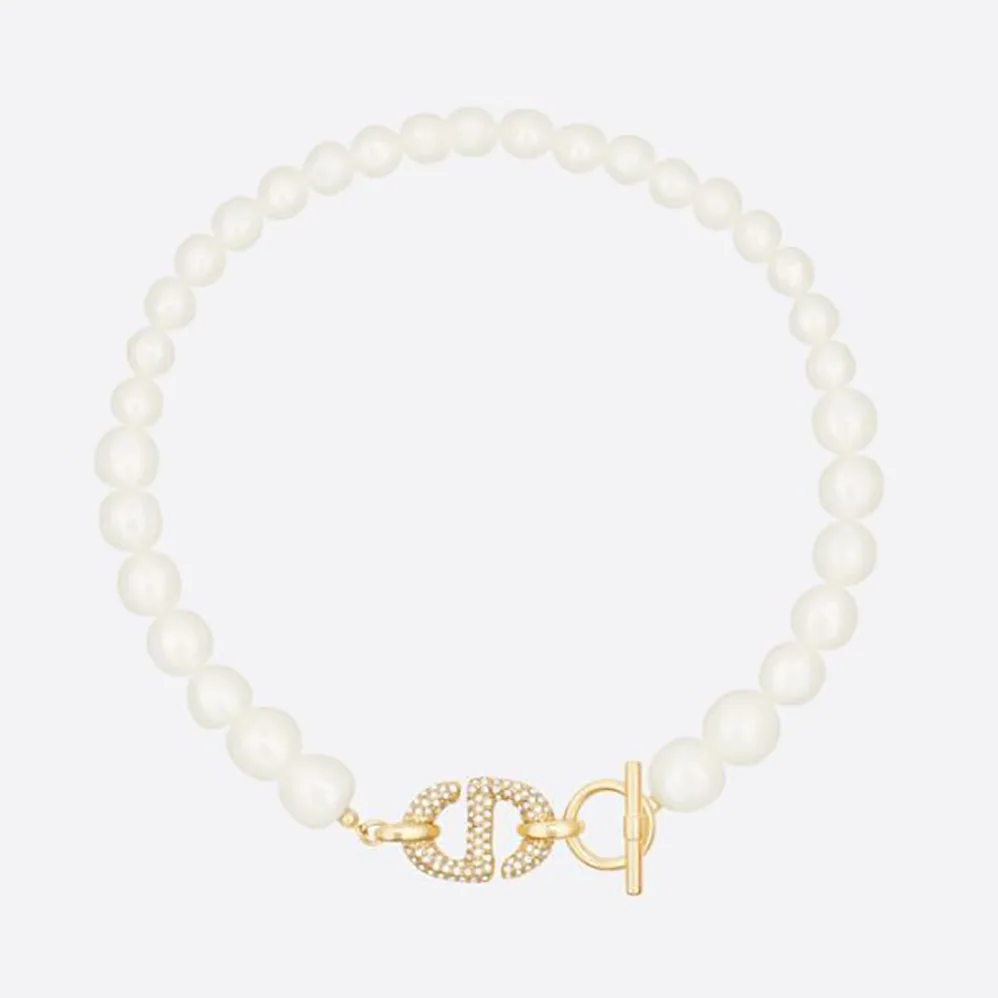 Dior CD Navy Choker Gold for Women in Finish Metal