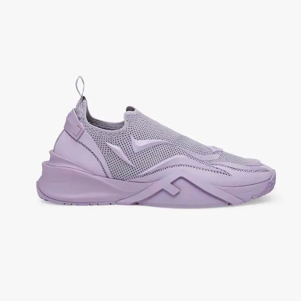 Fendi Flow Lilac Mesh Running Sneakers for Unisex Fendi Flow Lilac Mesh Running Sneakers for Unisex
