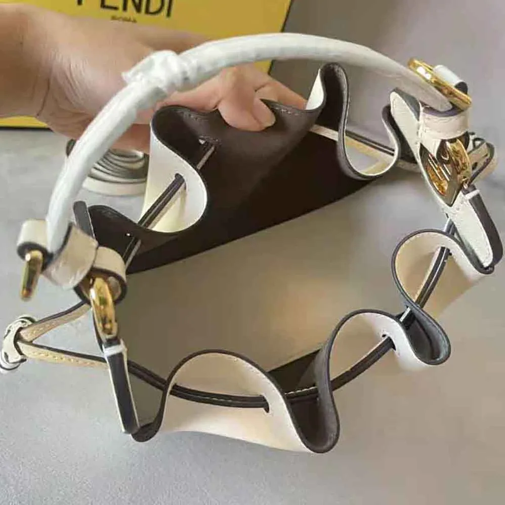 Fendi Pomodorino White Leather Mini for Women in Bag Fendi Pomodorino White Leather Mini for Women in Bag