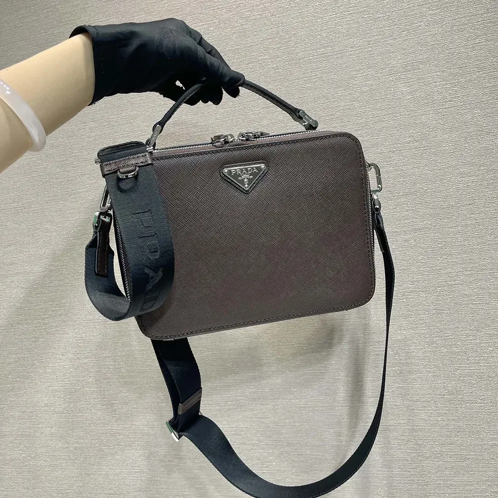 Prada Medium Prada Brique Saffiano Leather Bag for Men Prada Medium Prada Brique Saffiano Leather Bag for Men