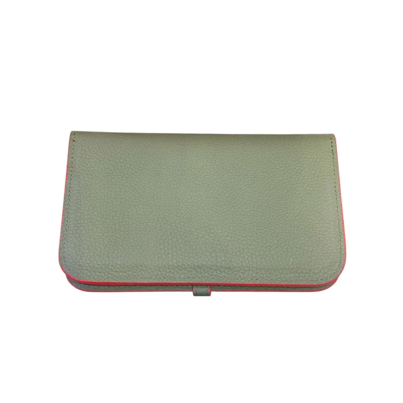 Amazing Khaki Green Clemence Leather Dogon Travel Wallet