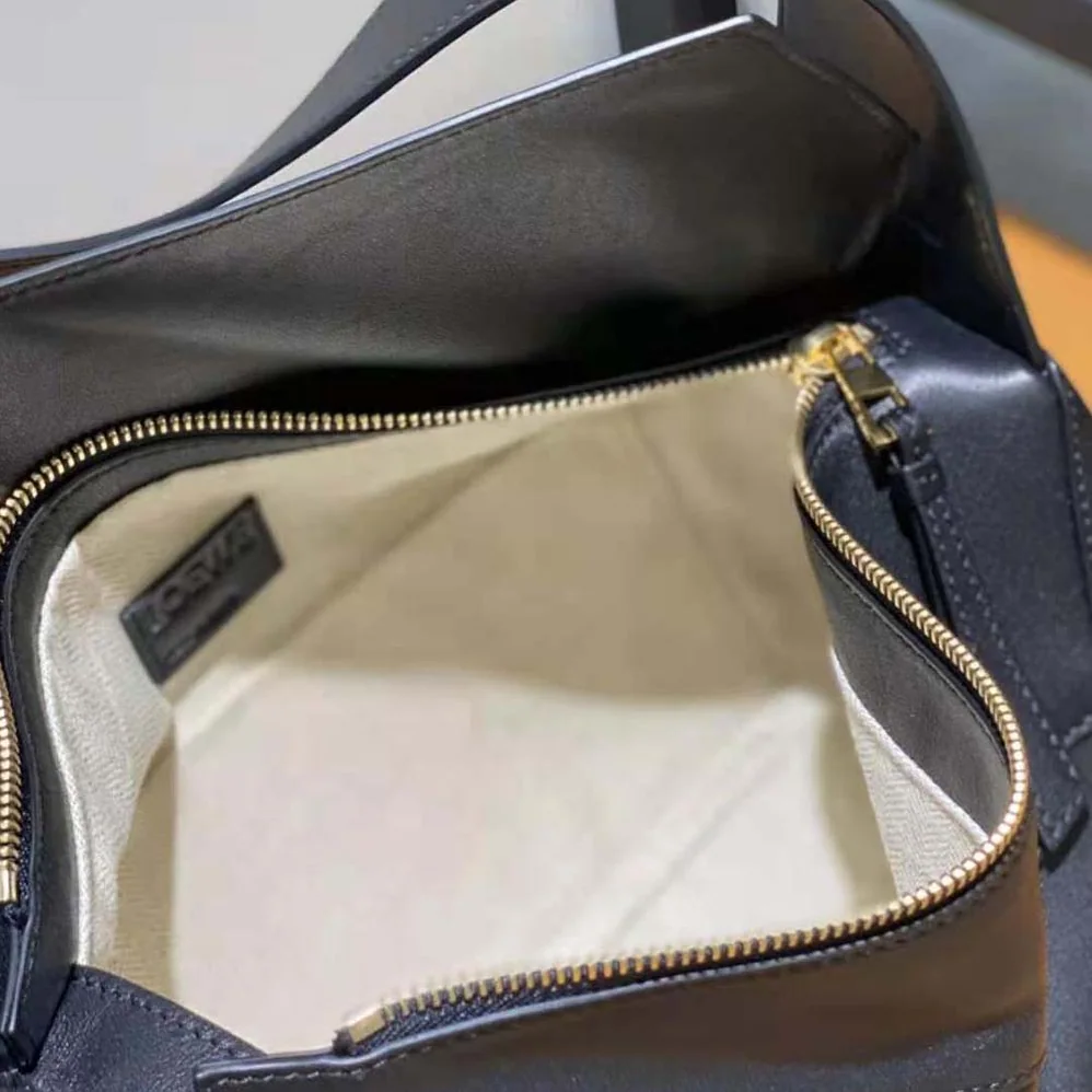 Loewe Puzzle Hobo Bag in Nappa Calfskin for Women in Black