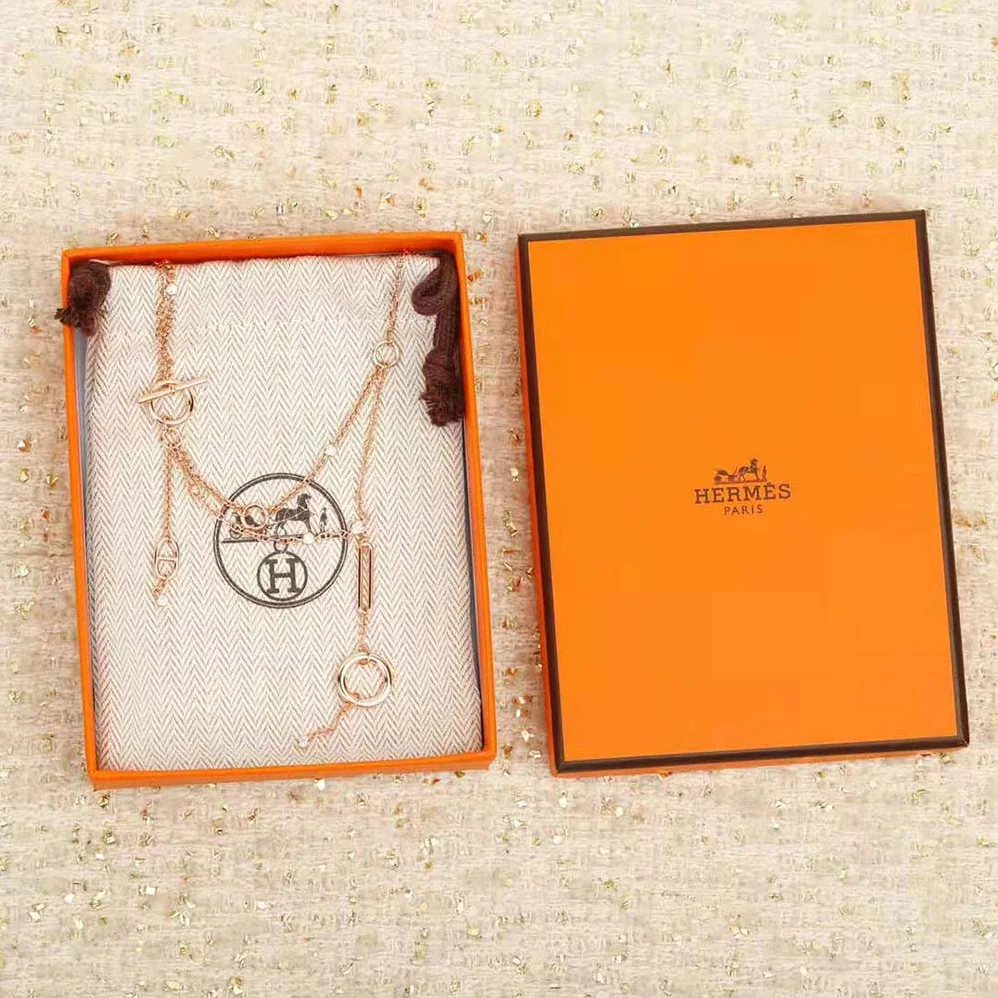 Hermes Chaine D'ancre Chaos Lariat Necklace for Women Hermes Chaine D'ancre Chaos Lariat Necklace for Women