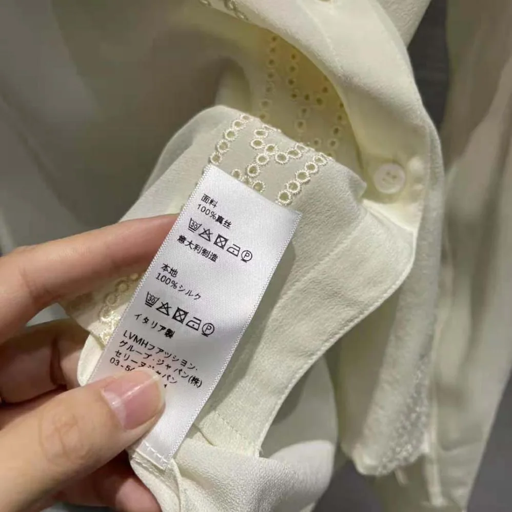 Celine Loose Shirt with Broderie Anglaise for Women