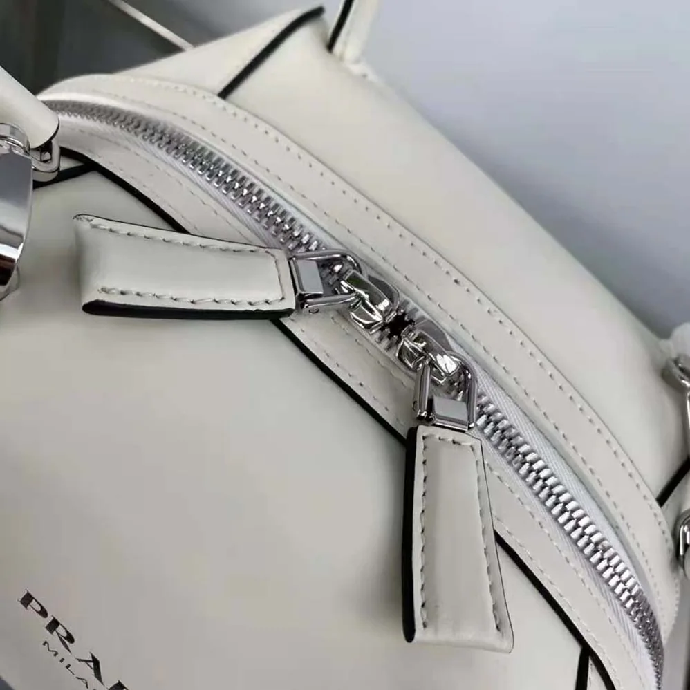 Prada Small Leather Prada Supernova Handbag for Women in White Prada Small Leather Prada Supernova Handbag for Women in White