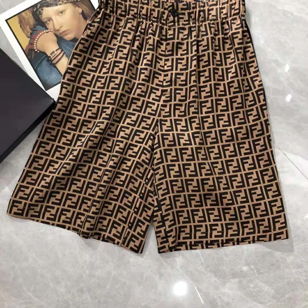 Fendi Bermudas Brown twill Bermudas for Women