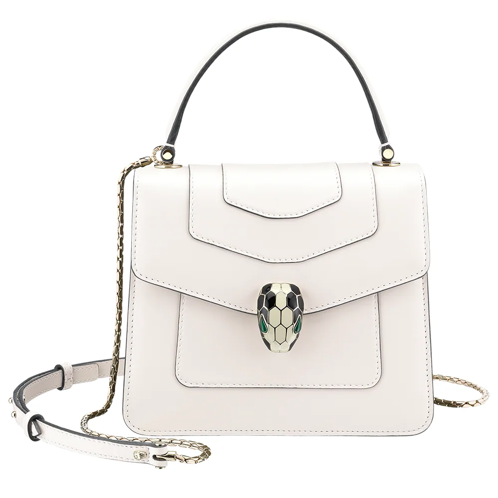 Bvlgari Serpenti Forever Flap Cover for Women in White