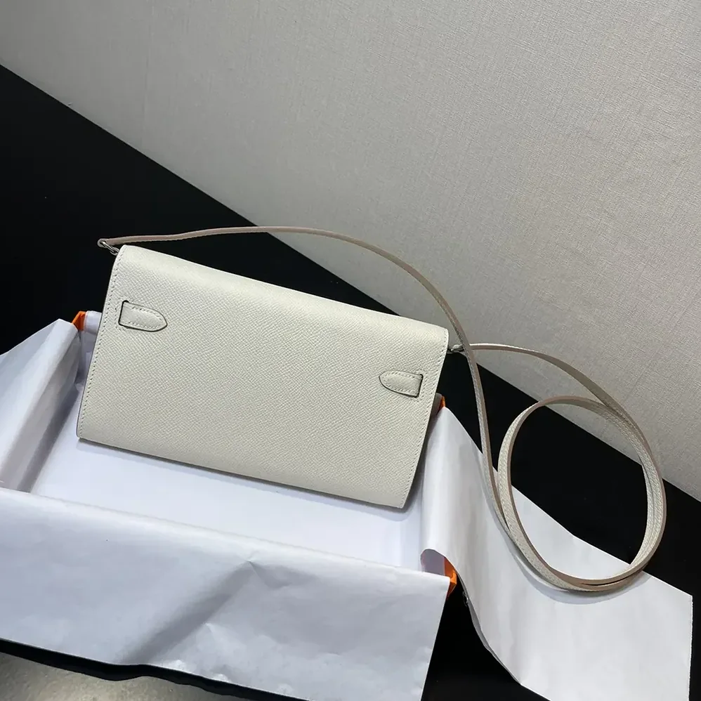Hermes Kelly To Go in Epsom Leather for Women in White/Silver Hermes Kelly To Go in Epsom Leather for Women in White/Silver