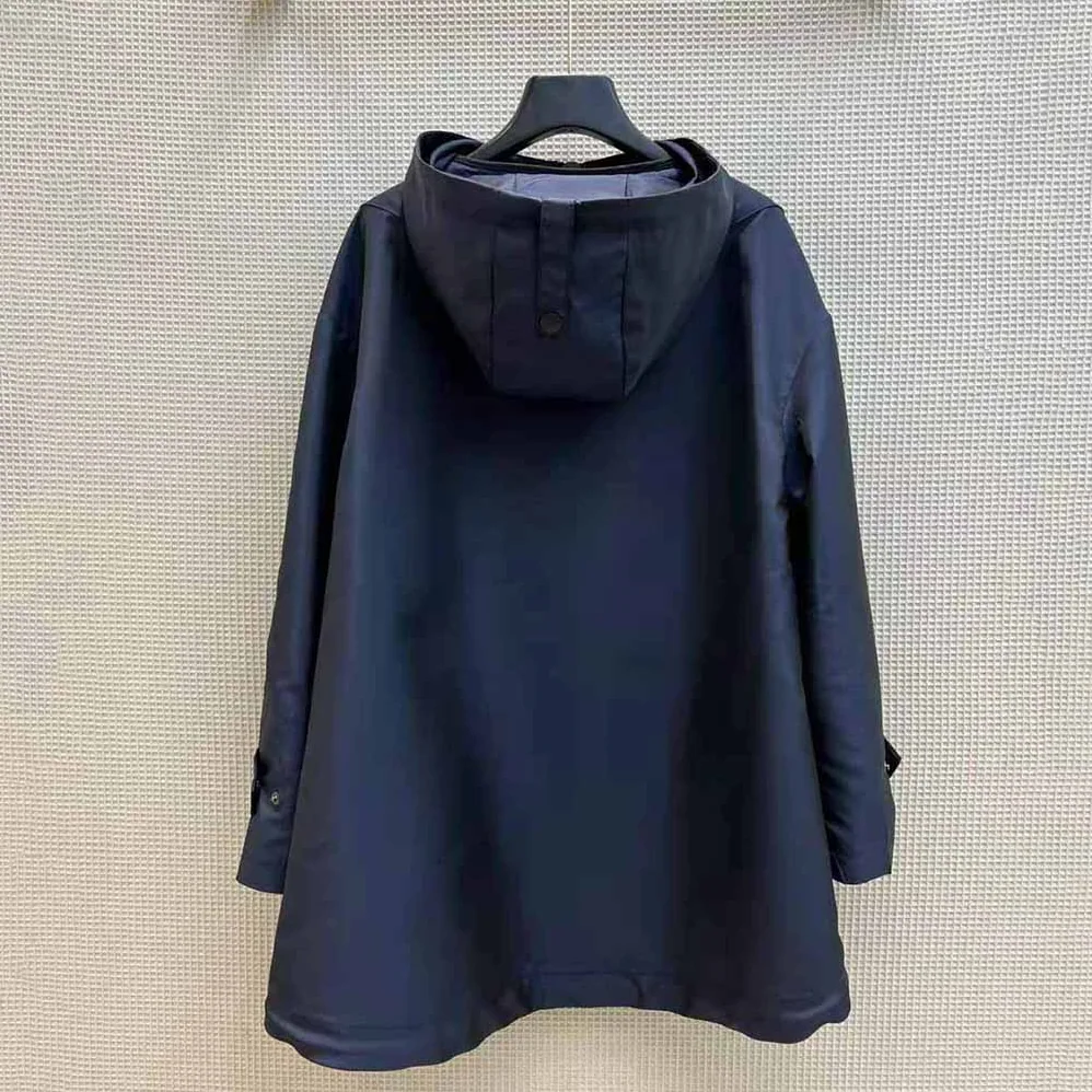Dior Dioralps Hooded Anorak Blue Three-Tone Dior Star Technical Taffeta Jacquard for Women
