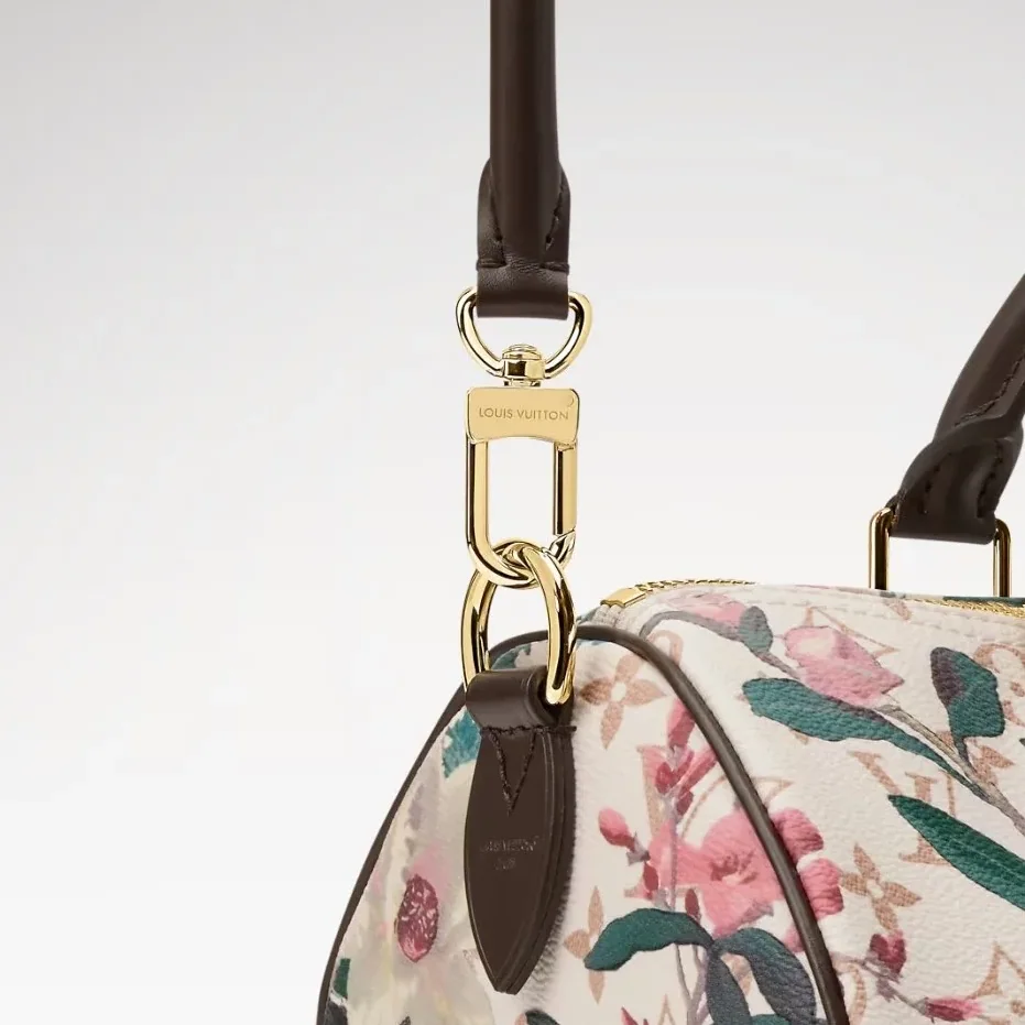 Louis Vuitton Speedy Soft 30 Top Handle Bag in Monogram Dune Gold Hardware Louis Vuitton Speedy Soft 30 Top Handle Bag in Monogram Dune Gold Hardware