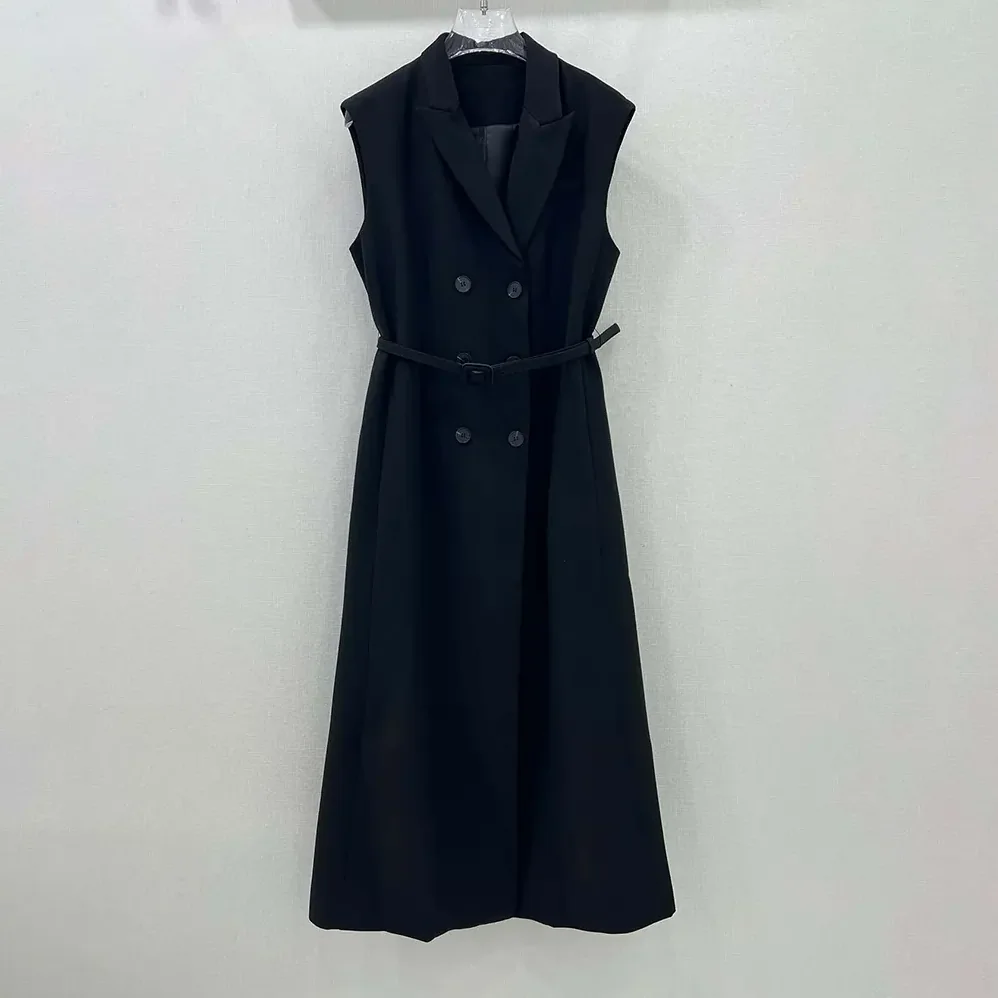 Dior Mid-Length Blazer Dress Black Virgin Wool and Cotton Bouclé for Women Dior Mid-Length Blazer Dress Black Virgin Wool and Cotton Bouclé for Women