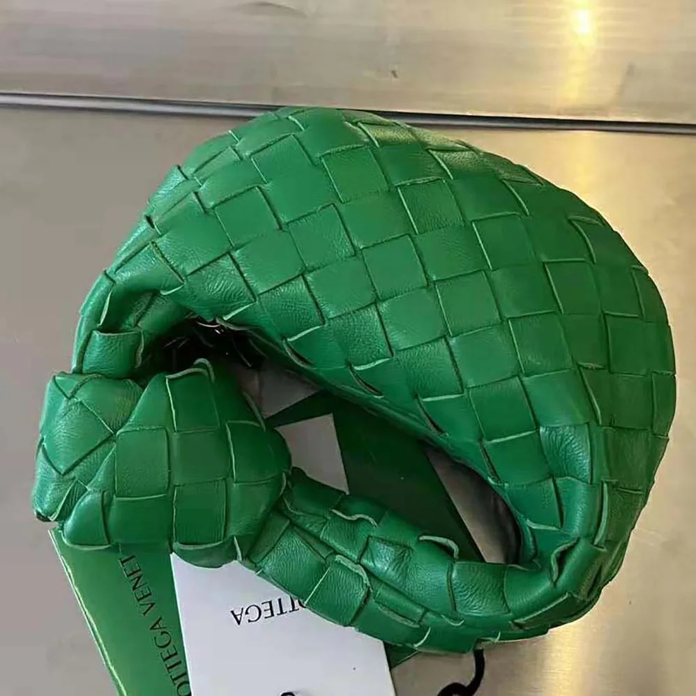 Bottega Veneta Candy Jodie Micro Intrecciato Leather Top Handle Bag for Women in Green Bottega Veneta Candy Jodie Micro Intrecciato Leather Top Handle Bag for Women in Green
