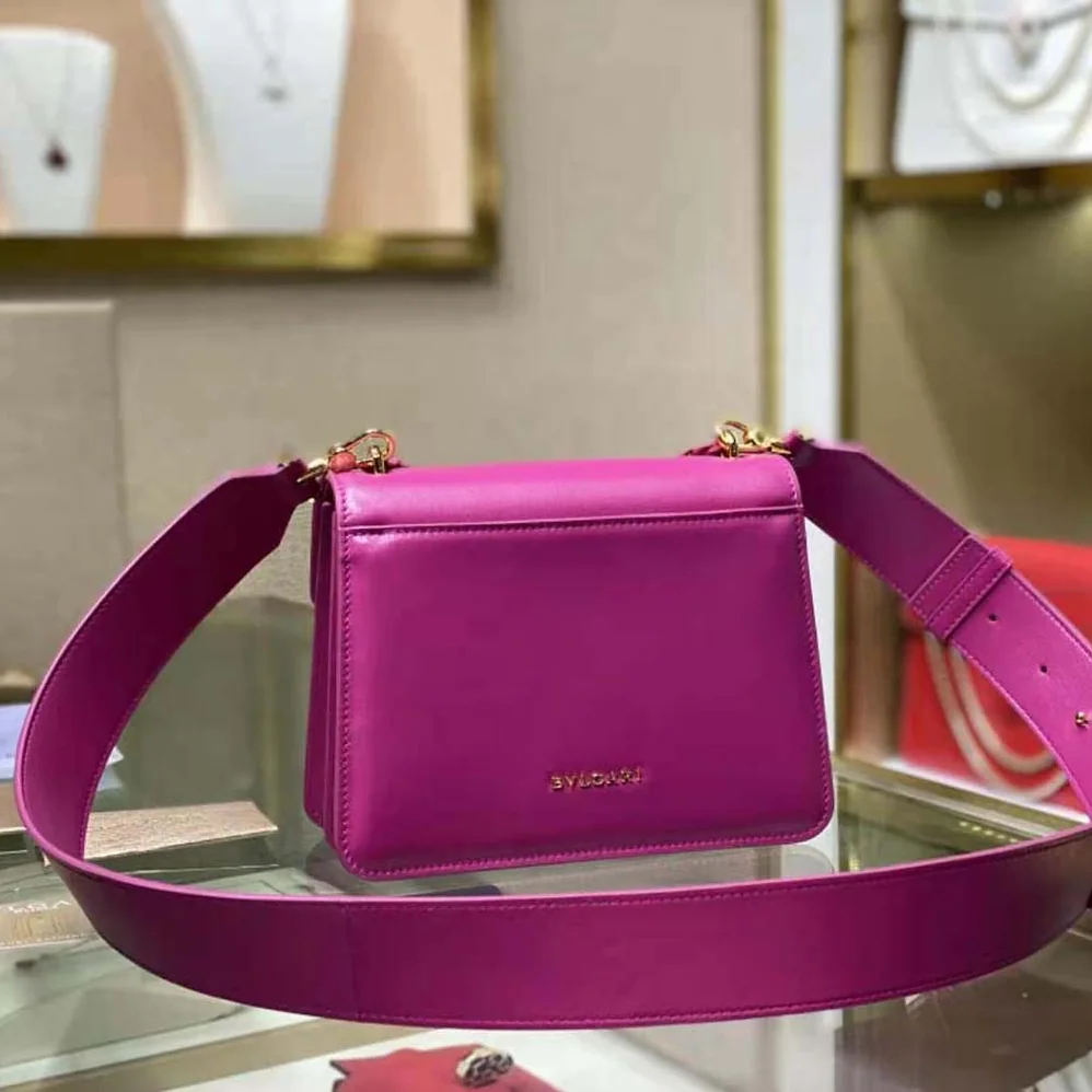Bvlgari Serpenti Forever Crossbody Bag in Purple Nappa Leather for Women