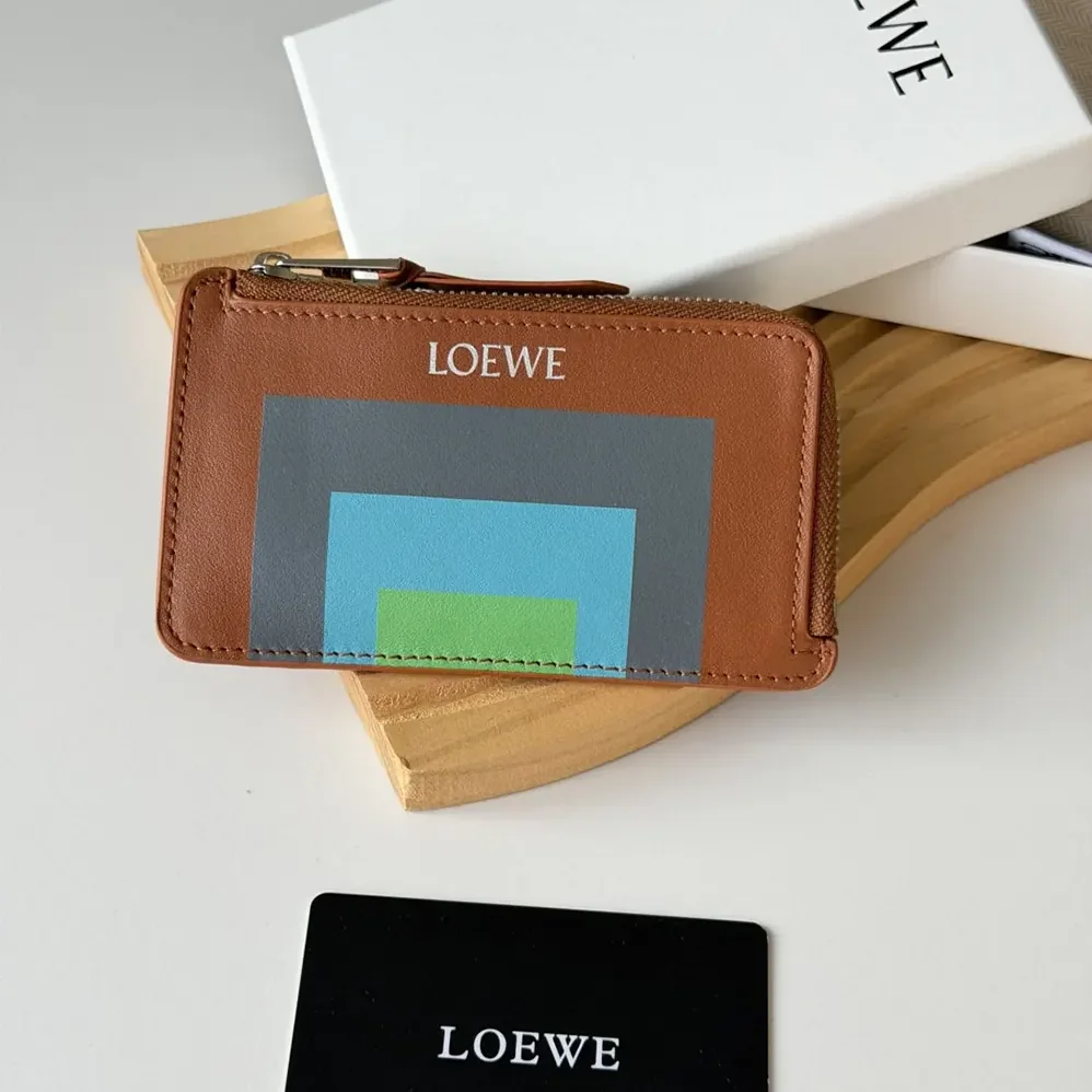 Loewe Coin Cardholder in Nappa Calfskin for Unisex in Brown Loewe Coin Cardholder in Nappa Calfskin for Unisex in Brown
