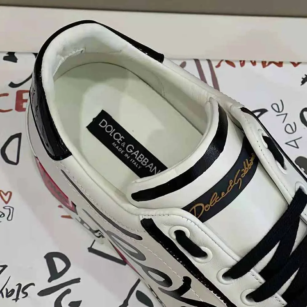 Dolce Gabbana D&G Limited Edition Portofino Sneakers for Unisex in Red Dolce Gabbana D&G Limited Edition Portofino Sneakers for Unisex in Red