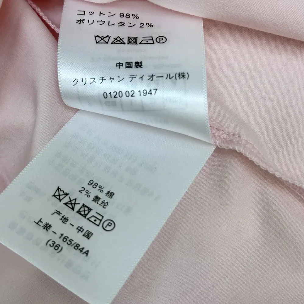 Dior Fitted Dior Médaillon Embroidered T for Men in shirt Pink Cotton Jersey