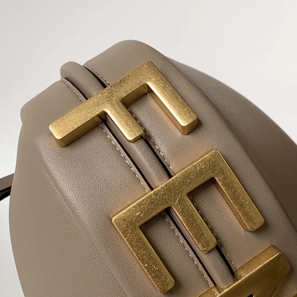 Fendi Fendigraphy Mini Dove-gray Leather Mini for Women in bag