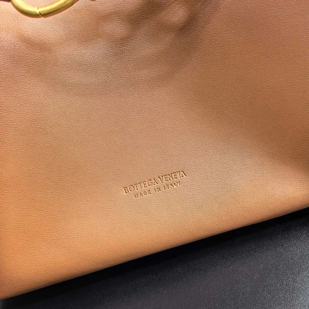 Bottega Veneta Small Andiamo in Silky Calf Leather for Women in Brown