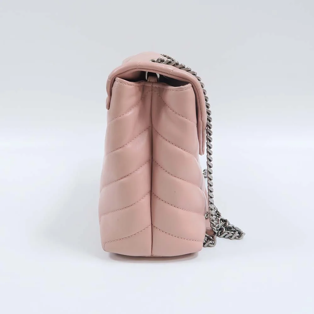 Saint Laurent YSL Loulou Small Matelasse Y Leather for Women in Pink Saint Laurent YSL Loulou Small Matelasse Y Leather for Women in Pink