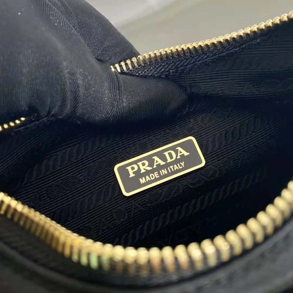Prada Re-Nylon and Brushed Leather Mini-bag for Women in Black