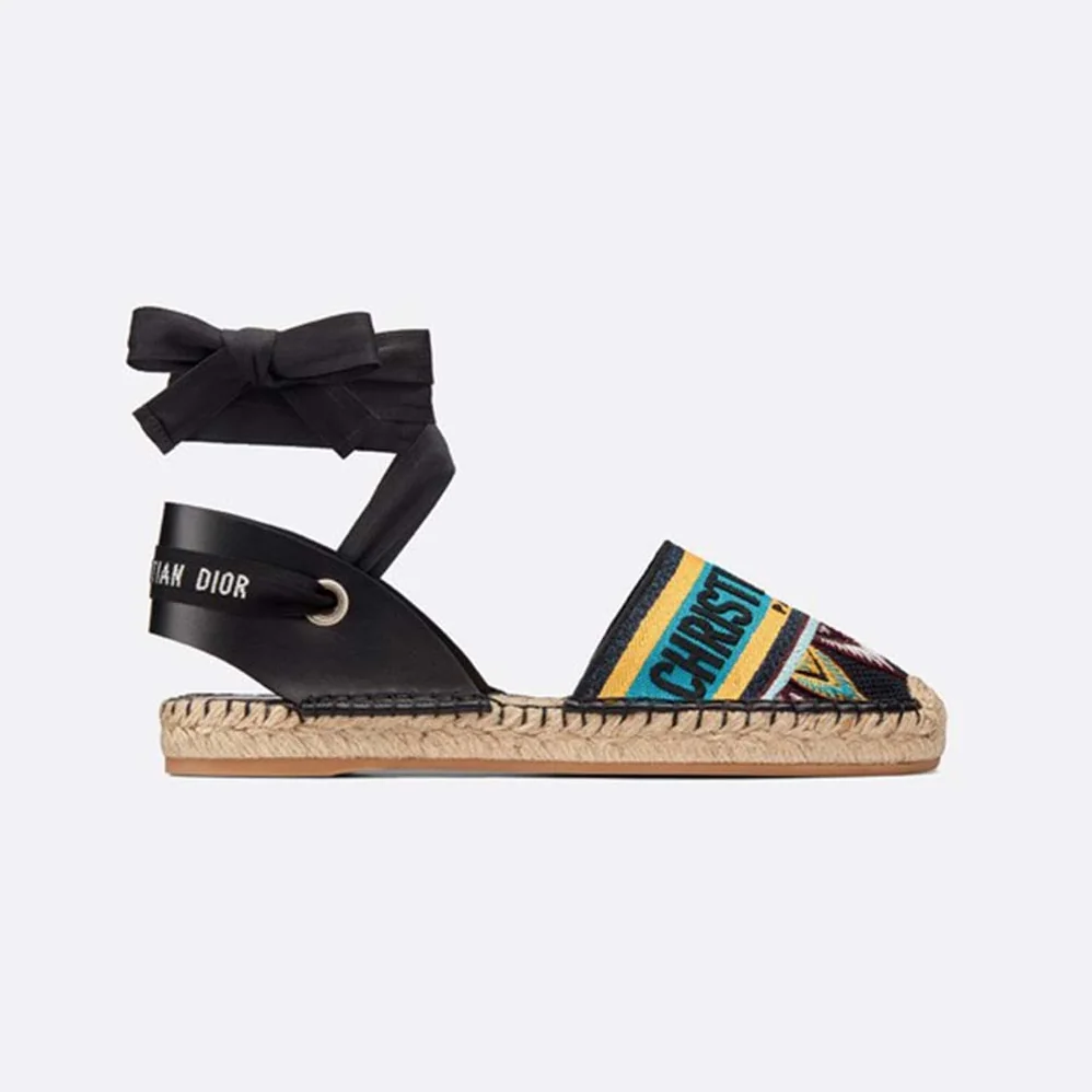 Dior Nicely-D Lace Up Espadrille for Women in Aqua