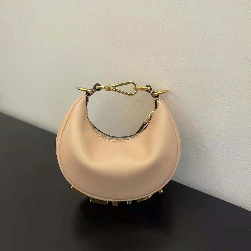 Fendi Nano Fendigraphy Light Pink Leather Charm for Women Fendi Nano Fendigraphy Light Pink Leather Charm for Women
