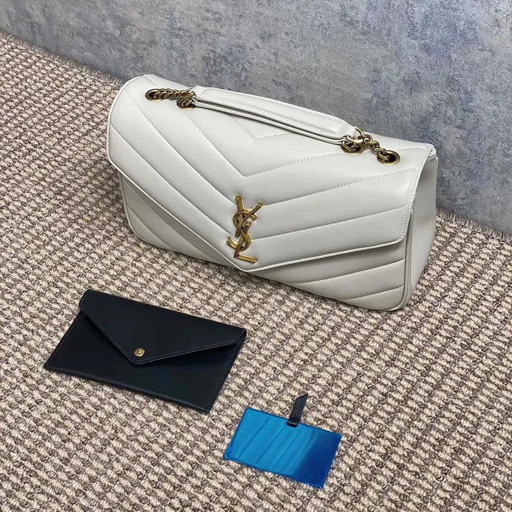 Saint Laurent YSL Loulou Medium in Matelasse Lambskin for Women