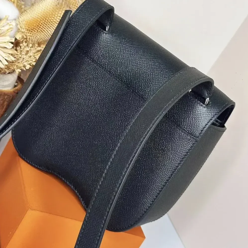 Hermes Della Cavalleria Mini Bag Epsom Leather for Women in Black/Silver