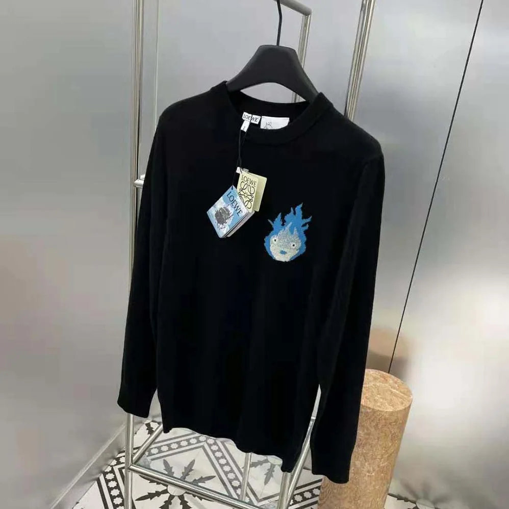 Loewe Calcifer Sweater in Wool for Women in Black
