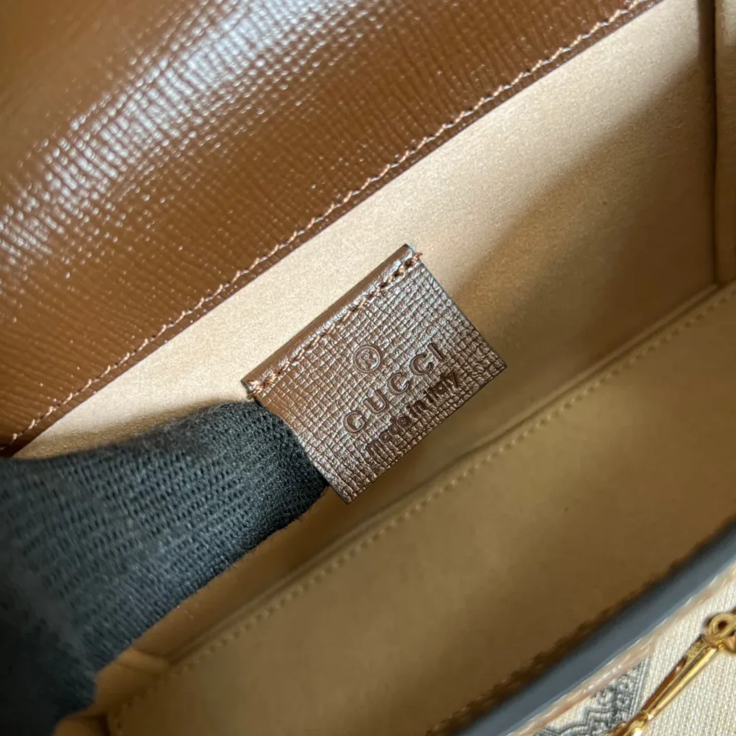 Gucci Horsebit 1955 Mini Bag Beige / GG