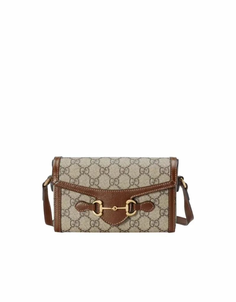 Gucci Horsebit 1955 Mini Bag Beige / GG