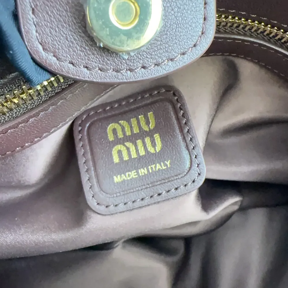 Miu Miu Joie Nappa Leather Bag for Women in Bordeaux