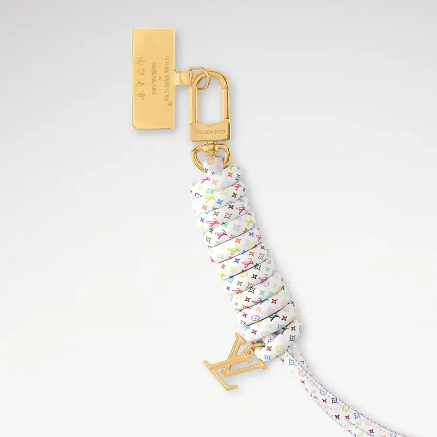 Louis Vuitton LV x TM Knot Bag Charm Multicolored Gold Hardware